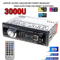 Радио MP3 плеър за кола Pioneer  STC-3000U, 1 DIN с USB, SD, AUX
