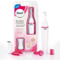 Електрически Тример Sweet, за Деликатни Зони с 5 приставки Бял