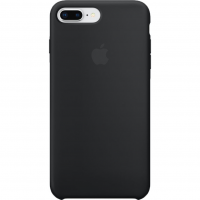 Защитен калъф за iPhone 8 Plus / iPhone 7 Plus, Силиконов, Black