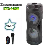 Караоке колона  KTS 1086 с микрофон цветомузика и акумулатор, 6.5 инча
