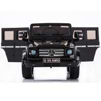 JJ Акумулаторен джип Mercedes G Класа G55 AMG с меки гуми и врати 12V