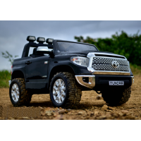 JJ Акумулаторен джип Toyota Tundra двуместен с меки гуми, кожена седалка и отварящи се врати