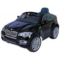 JJ Акумулаторен джип BMW X6 металик 12V с Wi-Fi дистанционно, меки гуми и кожена седалка