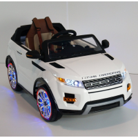 JJ Акумулаторен джип тип Range Rover 12V WiFi с меки гуми и кожена седалка