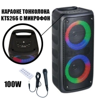 Караоке тонколона kts-1266 с микрофон и дистанционно 2х4 инча