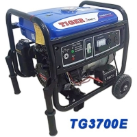 Монофазен бензинов генератор Tiger, 2700W, 12L, ел. стартер, с колела